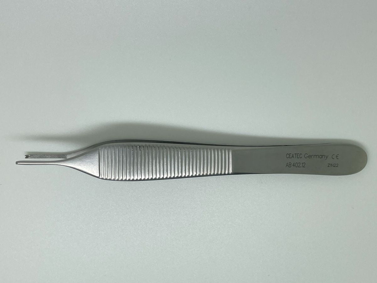 Micro Adson Tissue Forceps 1:2 Teeth with Platform 12cm