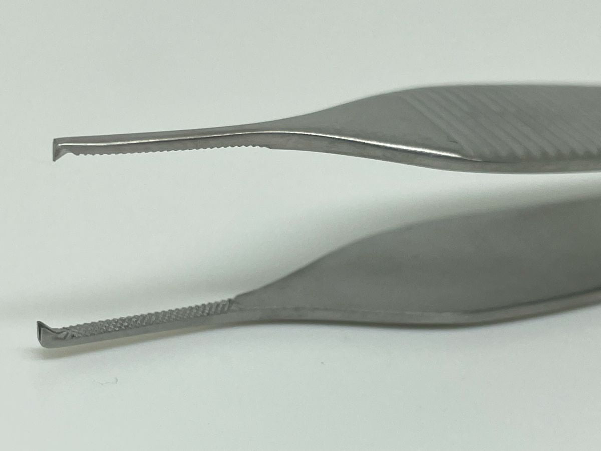Micro Adson Tissue Forceps 1:2 Teeth with Platform 12cm