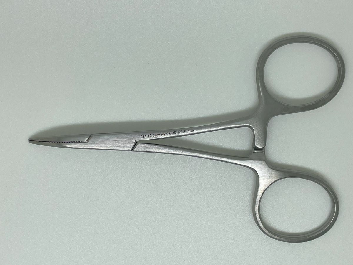 Micro Halstead Mosquito Forceps Curved 10cm