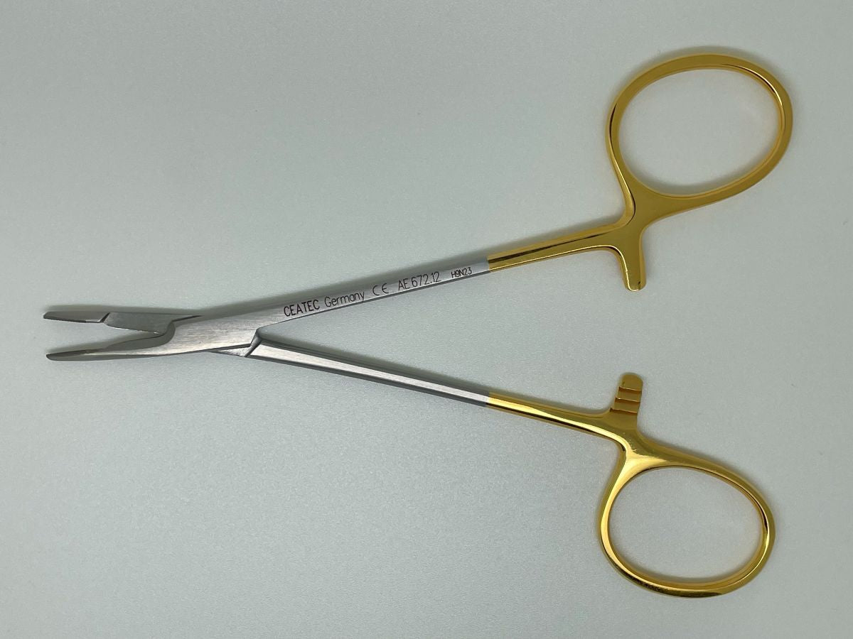 Baby Olsen Hegar Needleholder 12cm with TC Jaws