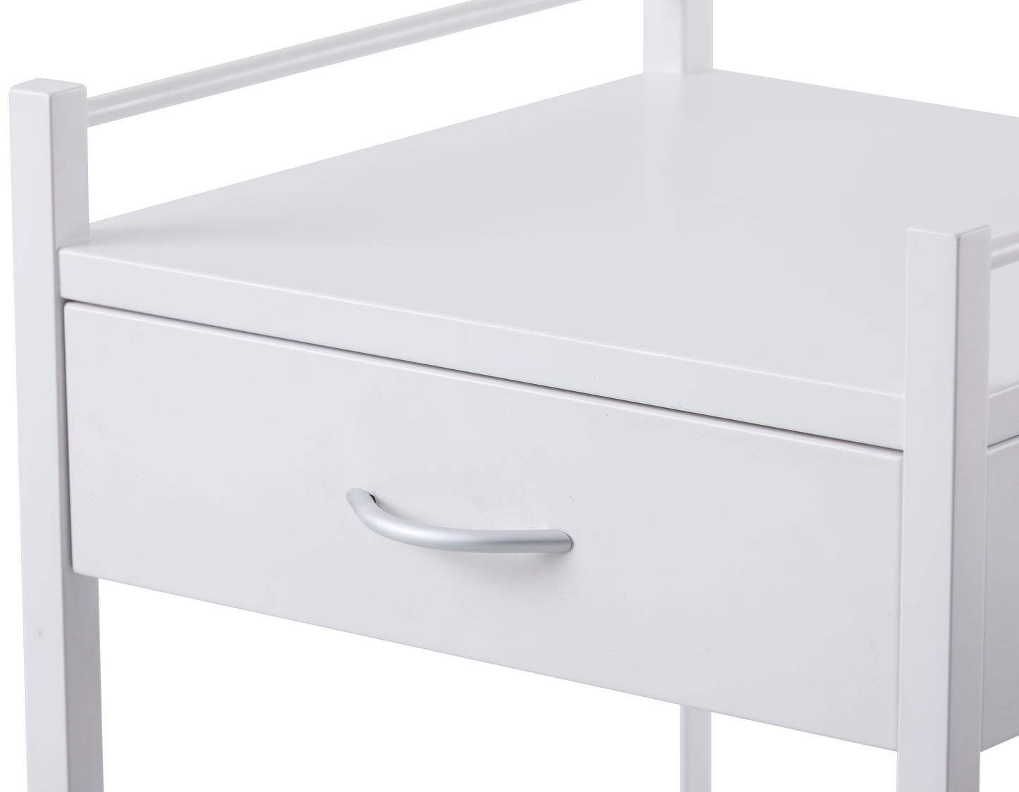 Powder Coated Instrument Trolley with One Drawer 500mm x 500mm x 967mm