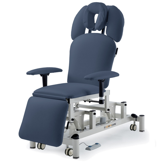 Pacific Medical Premium Electric Procedure Chair | Navy Blue
