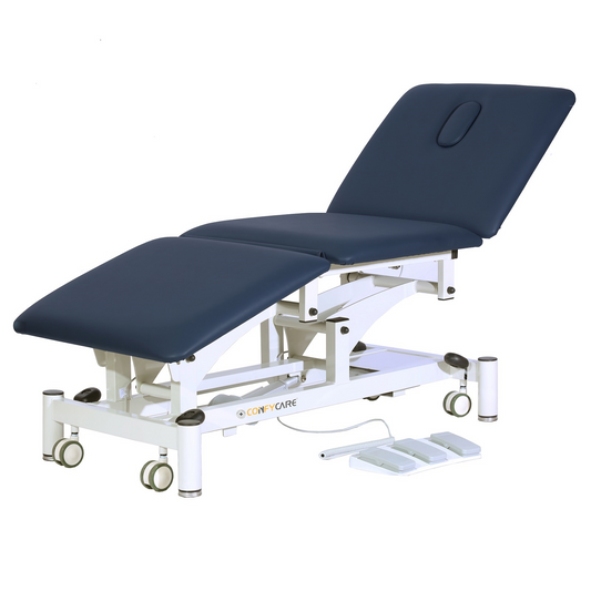 Pacific Medical 3 Section All Electric Hi-Lo Examination Table | Navy Blue