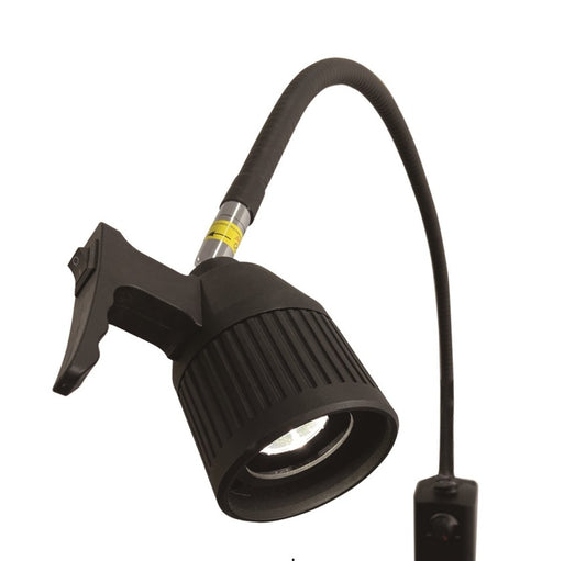 LED Examination Light with Mobile Base & Wall Bracket | Black