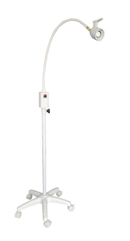 LED Examination Light with Mobile Base & Wall Bracket | White