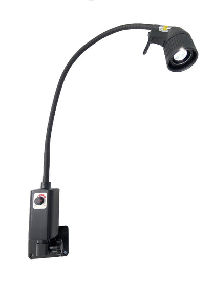 LED Examination Light with Mobile Base & Wall Bracket | Black