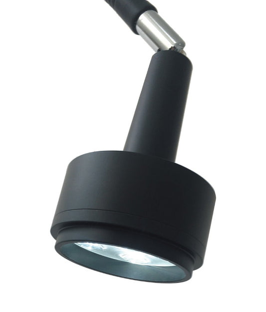 Deluxe Multi-LED Examination Light with Mobile Base & Wall Bracket | Black