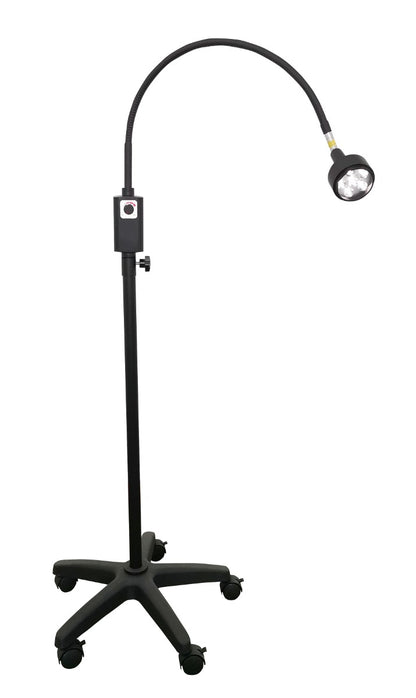 Deluxe Multi-LED Examination Light with Mobile Base & Wall Bracket | Black