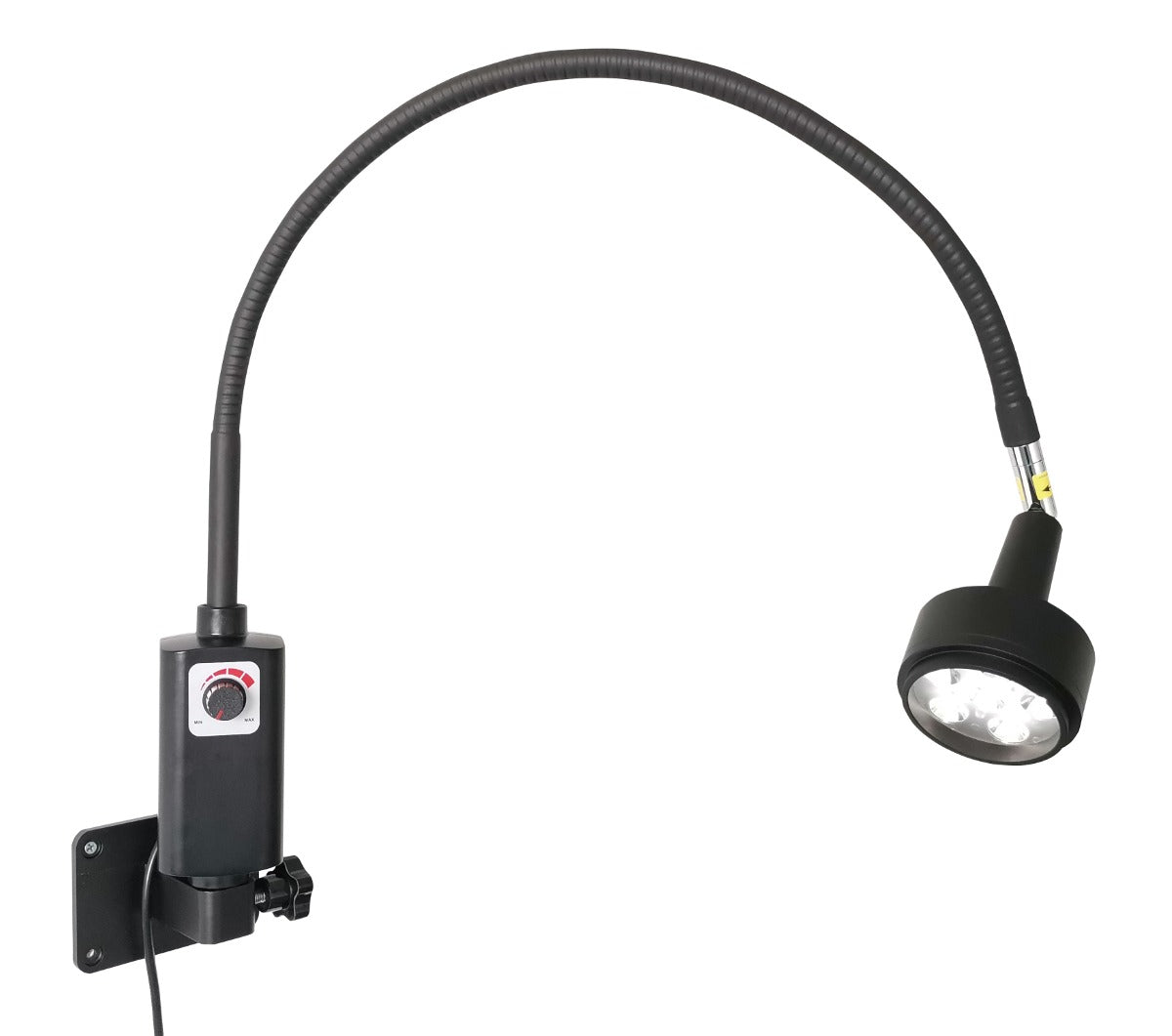 Deluxe Multi-LED Examination Light with Mobile Base & Wall Bracket | Black