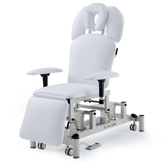 Pacific Medical Premium Electric Procedure Chair | White