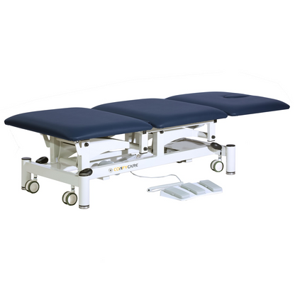 Pacific Medical 3 Section All Electric Hi-Lo Examination Table | Navy Blue