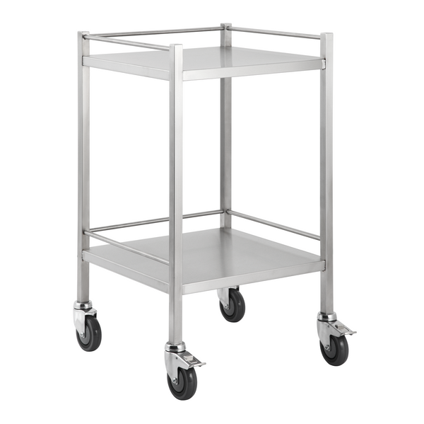 Stainless Steel Instrument Trolley without Drawer 500mm x 500mm x 900m ...