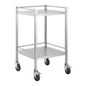 Stainless Steel Instrument Trolley without Drawer 500mm x 500mm x 900mm